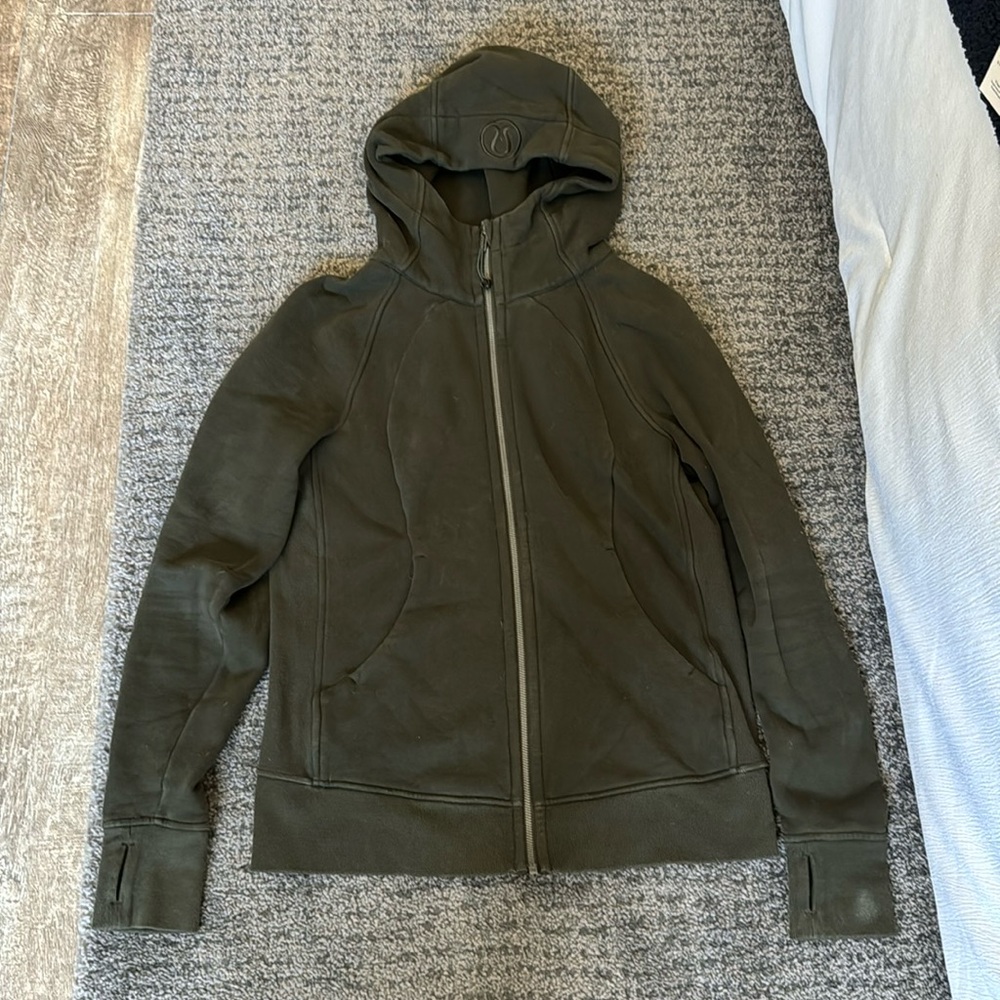 Lululemon olive green zip up